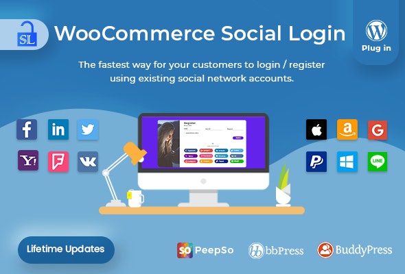 WooCommerce Social Login v2.7.4 - WordPress plugin