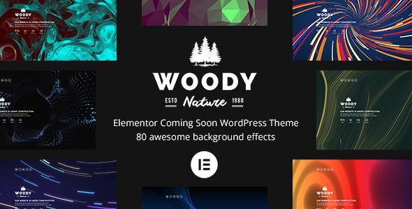 Woody Elementor Coming Soon WordPress Theme v6.0.0