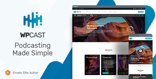 Wpcast Audio Podcast WordPress Theme v1.6.1