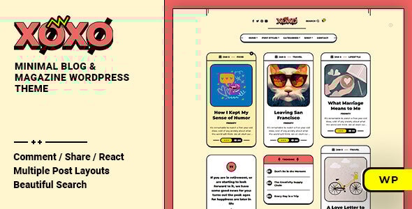 Xoxo Blog &amp; Magazine WordPress Theme v2.1.0