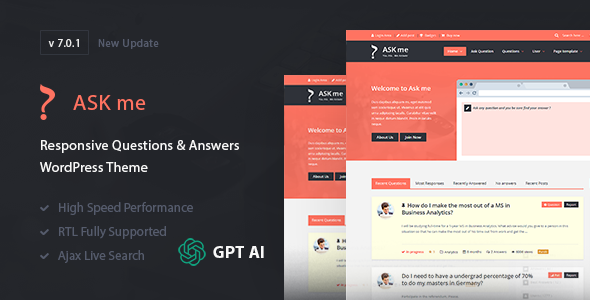 Ask Me v6.9.8 - Responsive Questions &amp; Answers WordPress