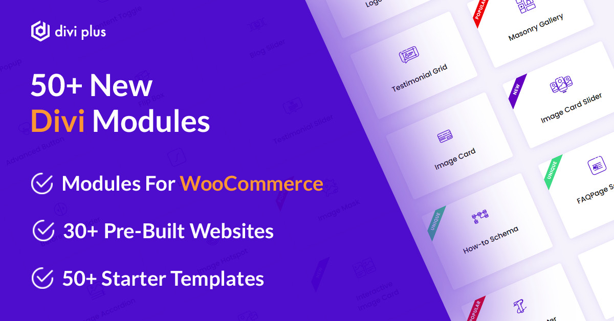 Divi Plus 50+ Powerful Modules for Divi Theme v1.12.0