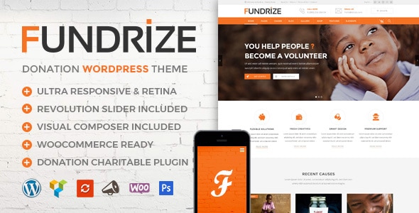 Fundrize v1.34 - Responsive Donation & Charity Theme