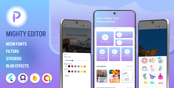 MightyEditor v3.3.2 - Flutter Photo Editor / College App