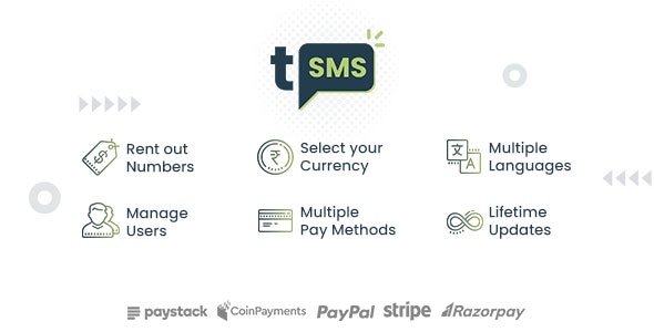 tSMS v2.8 - Temporary SMS Receiving System - SaaS - Rent out Numbers
