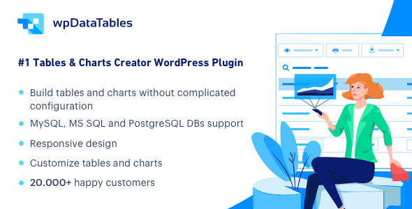 wpDataTables v7.1 - Tables and Charts Manager for WordPress