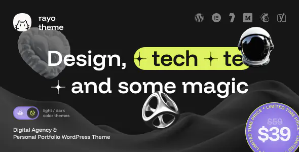 Rayo Digital Agency & Personal Portfolio WordPress Theme