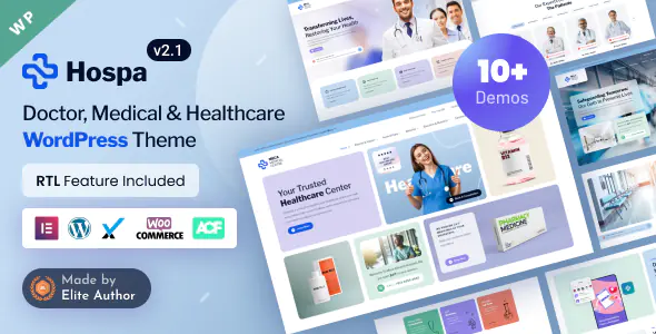 Hospa Doctors, Medical Clinic & Hospital WordPress Theme
