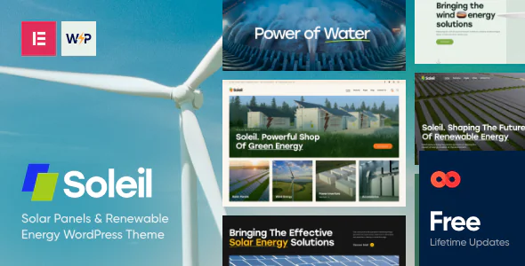 Soleil Solar Panels & Renewable Energy WordPress Themev