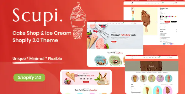 Scupi Cake Shop & Ice Cream Shopify 2.0 Theme