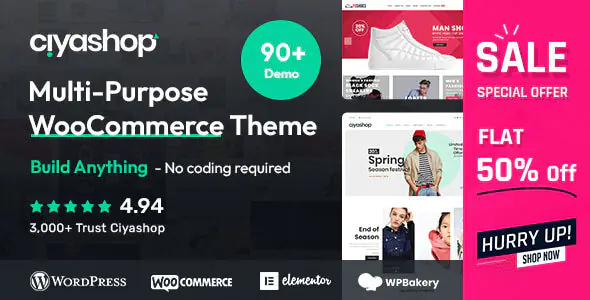 CiyaShop Responsive Multi-Purpose Theme