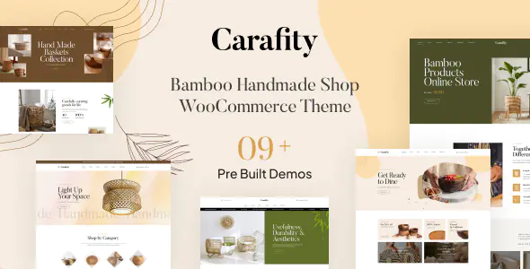 Carafity Bamboo Handmade Shop WooCommerce Theme