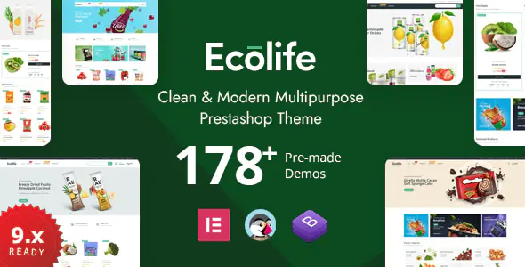 Ecolife Elementor Multipurpose Prestashop 1.7  Theme