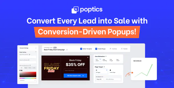 Poptics Pro AI Powered Popup Plugin for WordPress