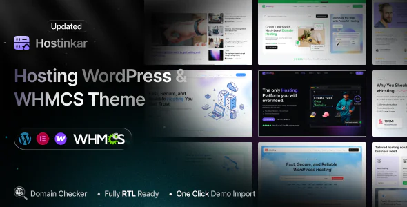 Hostinkar Hosting WordPress & WHMCS Theme