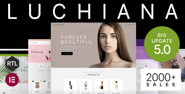 Luchiana Cosmetics Beauty Shop Theme