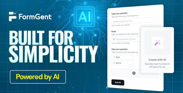 FormGent Pro Next Generation AI Form Builder in WordPress