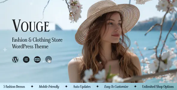 Vouge Fashion Clothing WordPress Theme