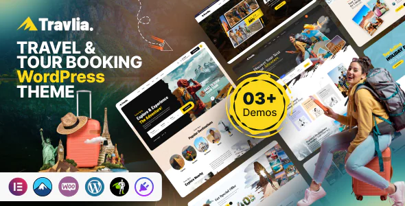 Travlia Travel & Tour Booking WordPress Theme