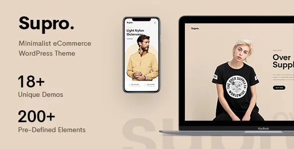 Supro Minimalist AJAX WooCommerce WordPress Theme