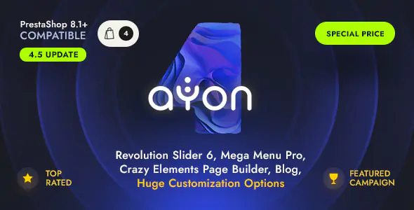 AYON Multipurpose Responsive Prestashop Theme