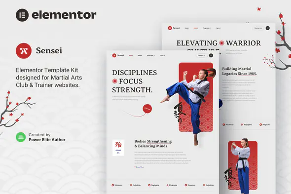 Sensei - Martial Arts Club & Trainer Gutenverse FSE WordPress Theme