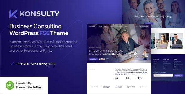 Konsulty Business Consulting Gutenverse FSE WordPress Block Theme