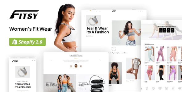 Fitsy Sports Fitness Clothing Shopify Theme