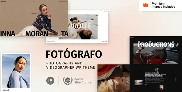 Fotógrafo Photography Videographer WordPress Theme