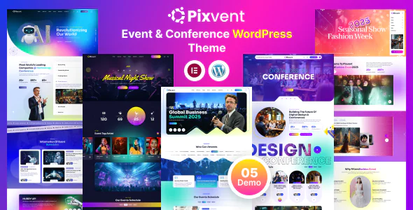 Pixvent – Event and Conference WordPress Theme