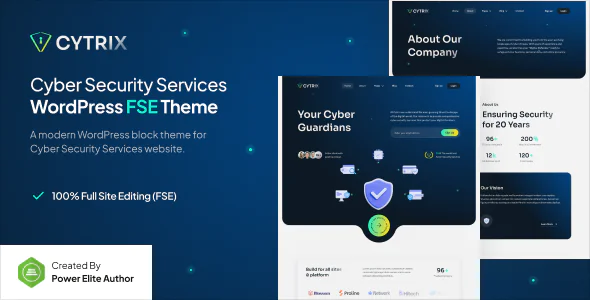 Cytrix Cyber Security Services Gutenverse FSE WordPress Block Theme
