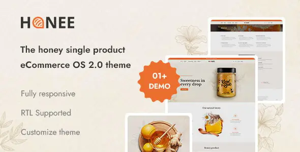 Honee - Honey Single Product Shopify Theme