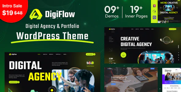 DigiFlow - Digital Agency WordPress Theme