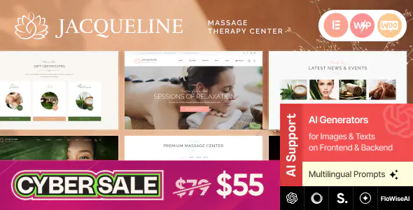 Jacqueline | Spa & Massage Salon Beauty Theme