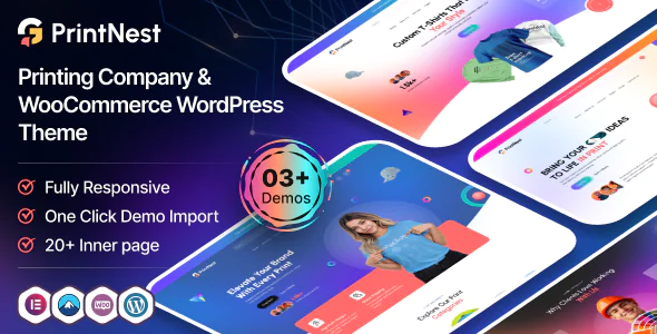 PrintNest Printing Company & WooCommerce WordPress Theme