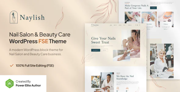Naylish – Nail Salon & Beauty Care Gutenverse FSE WordPress Theme