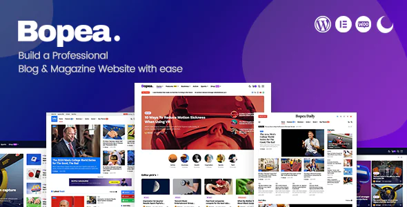 Bopea Newspaper & Magazine WordPress Theme