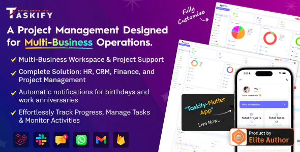 Taskify - Project Management - Task Management & Productivity Tool