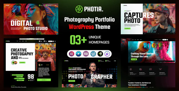 Photia v1.0.0 - Photography Portfolio WordPress Theme