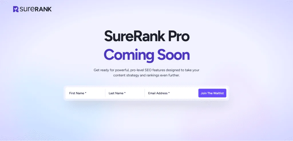 SureRank Pro Modern SEO Without the Bloat