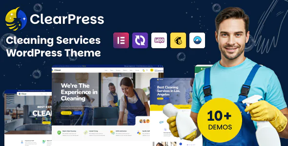 ClearPress - Cleaning Services WordPress Theme