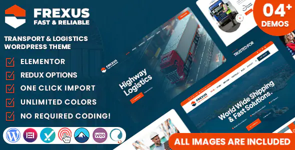 Frexus Transport & Logistics WordPress Theme
