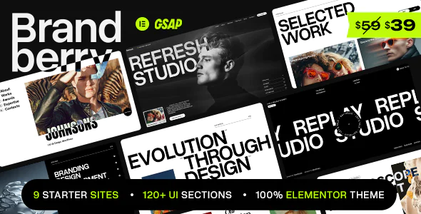 Brandberry Creative Elementor WordPress Theme