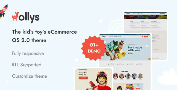 Jollys Kids Toys eCommerce Shopify 2.0 Theme