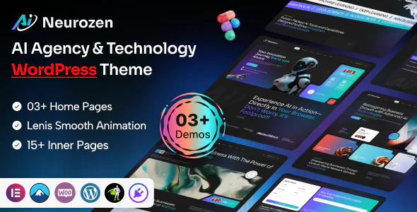Neurozen AI Agency & Technology WordPress Theme