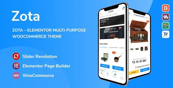 Zota Elementor Multi-Purpose WooCommerce Theme