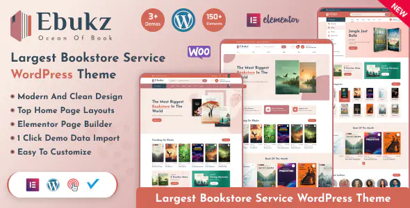 Ebukz eBook & eReading Shop WordPress Theme