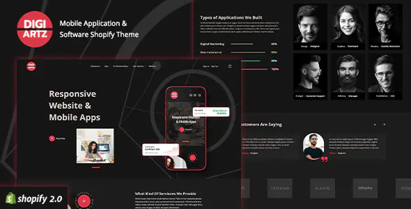Digiartz Software & App Store Shopify Theme