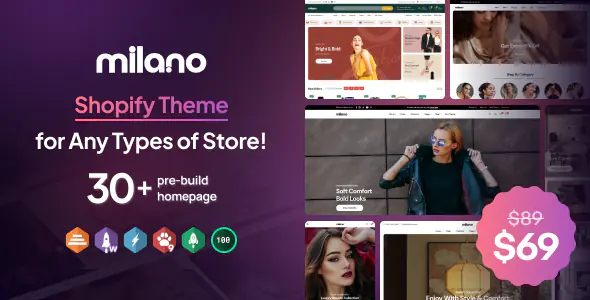 Milano Multipurpose Shopify Theme OS 2.0